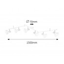 Rabalux 5948 Holly Spot-E14 6x40W weiß / Buche