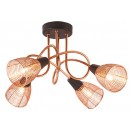 Rabalux 6036 Veronica Deckenleuchte Kupfer E14 4x Max 40W