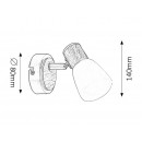 Rabalux 6487 GAVIN Spot / Wand / Deckenleuchte 2xE14