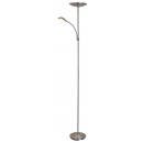 Rabalux 7006 LED Stehleuchte mit Leselicht Vlasta 18W und 5W | 3000K - chrom
