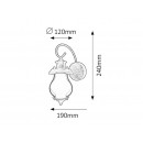 Rabalux 7347 Victorio Wandlampe E14 1x Max 40W