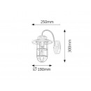 Rabalux 8069 Pavia Außenwandleuchte 1xE27