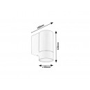 Rabalux 8118 Phoenix Außenwandung hellgrau GU10 1 x max 10W IP54