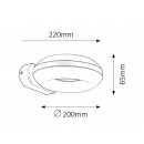 Rabalux 8770 Graz Wandleuchte LED 12W = 1200L 4000K IP54