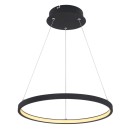 Globo 67192-19B LED-Deckenpendelleuchte Ralph 1x19W | 900lm | 3000K - schwarz, opal