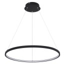 Globo 67192-29B LED-Deckenpendelleuchte Ralph 1x29W | 1250lm | 3000K - höhenverstellbar, schwarz, opal