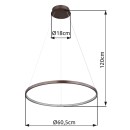 Globo 67192-29BR LED Pendelleuchte RALPH  | 29W integrierte LED-Quelle | 1400lm | 3000K