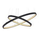 Globo 67192-42B LED-Deckenpendelleuchte Ralph 1x42W | 1500lm | 3000K - dimmbar, Memory-Funktion, schwarz, opal