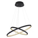 Globo 67192-42B LED-Deckenpendelleuchte Ralph 1x42W | 1500lm | 3000K - dimmbar, Memory-Funktion, schwarz, opal