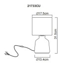 Globo RELA 21733CU Tischlampe E14
