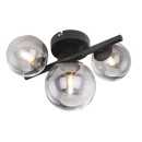 Globo 56133-3W LED-Deckenleuchte Riha 9x3W | 720lm | G9 | 3000K - schwarz, rauchfarben