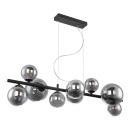 Globo 56133-9H LED-Deckenpendelleuchte Panda 9x3W | 720lm | 3000K - schwarz, rauchfarben
