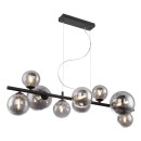 Globo 56133-9H LED-Deckenpendelleuchte Panda 9x3W | 720lm | 3000K - schwarz, rauchfarben
