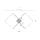 Zuma Line 003064-026806 LED Deckenleuchte HEX integrierte LED-Quelle