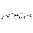 Globo 57910-6B Spot-Deckenleuchte ROBBY  GU10