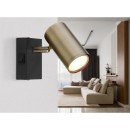 Globo 57911-1M Wandleuchte Robby 1x25W | GU10 - Schalter am Gehäuse, schwarz, Messing