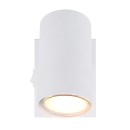 Globo 57911-1W Wandleuchte Robby 1x25W | GU10 - Schalter am Gehäuse, weiß