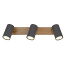 Globo 57911-3G Robby 3x35W | GU10 - schwarz, Holz