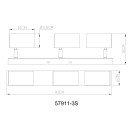 Globo ROBBY 57911-3S Spot-Deckenleuchte GU10
