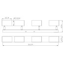 Globo 57911-4W Robby 4x35W | GU10 - weiß