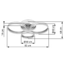 Globo 67260-90 LED Deckenleuchte RUBIO  | 90W integrierte LED-Quelle | 4200lm | 2700-6500K