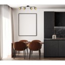 Italux SPL-27357-4-BK-GD Spot-Deckenleuchte Savio | 4x40W E27