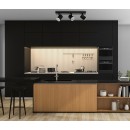 ITALUX SPL-31991-3B-BK Helvia 15W/1500lm 4000K schwarzer LED-Strahler/Deckenlampe