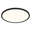 Globo 41562-24B LED-Deckenleuchte Sapana 1x18W | 2300lm | 3000K | IP44 - Schaltdimmer, Memory-Funktion, schwarz, opal