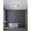 Globo 41562-24B LED-Deckenleuchte Sapana 1x18W | 1600lm | 3000K | IP44 - Schaltdimmer, Memory-Funktion, schwarz, opal