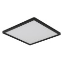Globo 41563-18B LED-Deckenleuchte Sapana 1x18W | 1500lm | 3000K | IP44 - Schaltdimmer, Memory-Funktion, schwarz, opal