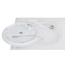 Globo 41563-18B LED-Deckenleuchte Sapana 1x18W | 1500lm | 3000K | IP44 - Schaltdimmer, Memory-Funktion, schwarz, opal