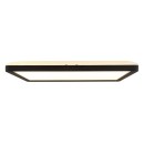 Globo 41563-18B LED-Deckenleuchte Sapana 1x18W | 1500lm | 3000K | IP44 - Schaltdimmer, Memory-Funktion, schwarz, opal