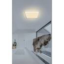 Globo 41563-18W LED-Deckenleuchte Sapana 1x18W | 1600lm | 3000K | IP44 - Schaltdimmer, Memory-Funktion, weiß, opal