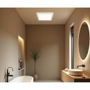 Globo 41563-18W LED-Deckenleuchte Sapana 1x18W | 1600lm | 3000K | IP44 - Schaltdimmer, Memory-Funktion, weiß, opal