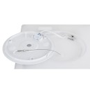 Globo 41563-18W LED-Deckenleuchte Sapana 1x18W | 1600lm | 3000K | IP44 - Schaltdimmer, Memory-Funktion, weiß, opal