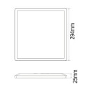 Globo 41563-18W LED-Deckenleuchte Sapana 1x18W | 1600lm | 3000K | IP44 - Schaltdimmer, Memory-Funktion, weiß, opal