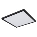 Globo 41563-24B LED-Deckenleuchte Sapana 1x24W | 2300lm | 3000K - Schaltdimmer, Memory-Funktion, opal, schwarz