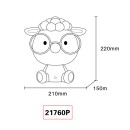 Globo SHEEPY 21760P LED Tischlampe | 1W LED | 32lm | 3000K