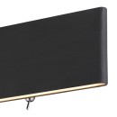 Globo 41751-12B LED-Wandleuchte Siegfried 1x12W | 450lm | 3000K - Schalter am Gehäuse, schwarz