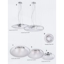 Ideal Lux 035 512 Aufbauleuchte 3x60W Smarties transparent | E27 - weiß
