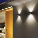 Ideal Lux 123080 Außenwandleuchte 1x40W Snif Square Nero | G9 | IP44 - schwarz
