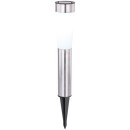 Globo 3303 LED-Solar-Gartensäule 2x0,06W | 4000K | IP44 - zum Einstecken, Edelstahl