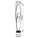Globo 67177-36S LED Stehlampe SPIRA  | 39W integrierte LED-Quelle | 1890lm | 2700-6500K