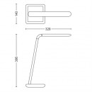 Philips 66016/93/P3 LED Tischlampe Jabiru 1x4,5W | 4000K