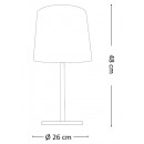 Ideal Lux 161686 Tischleuchte Nordik 1x60W | E27- schwarz