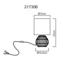 Globo SYLAS 21730B Tischlampe E14