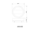 Globo 48048D LED Deckenleuchte SYRAKUS | 12W integrierte LED-Quelle | 629lm | 3000K