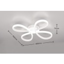 Trio T645610131 LED Deckenleuchte FLY | 22W integrierte LED-Quelle | 2600lm | 4000K