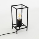 ITALUX TB-3343-1S-BK Melando Tischleuchte 1xE27 V230mm schwarz matt