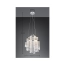 Trio Reality TR37341106 LED Pendelleuchte POMP | 30W integrierte LED-Quelle | 4300lm | 2700-6500K